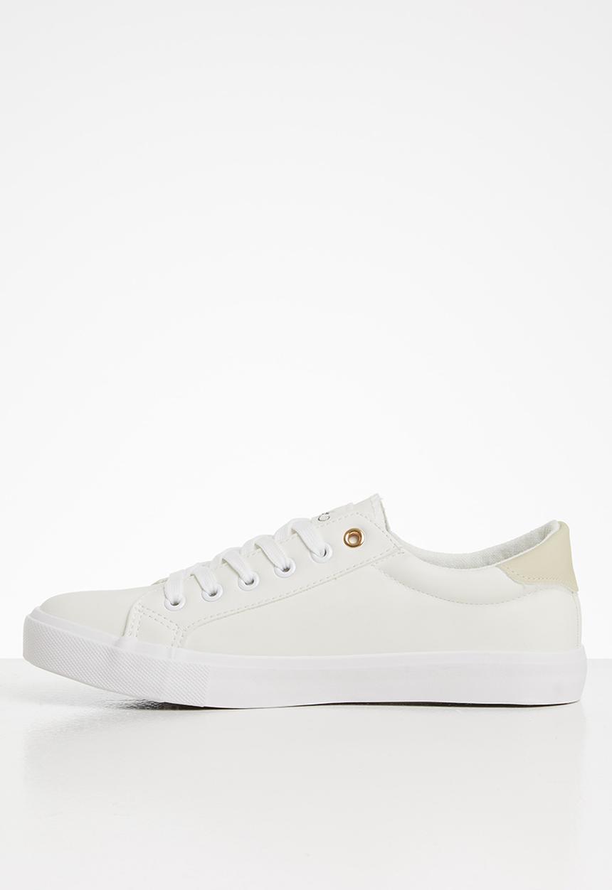 Miss Black - Baker 8 sneaker - white & neutral