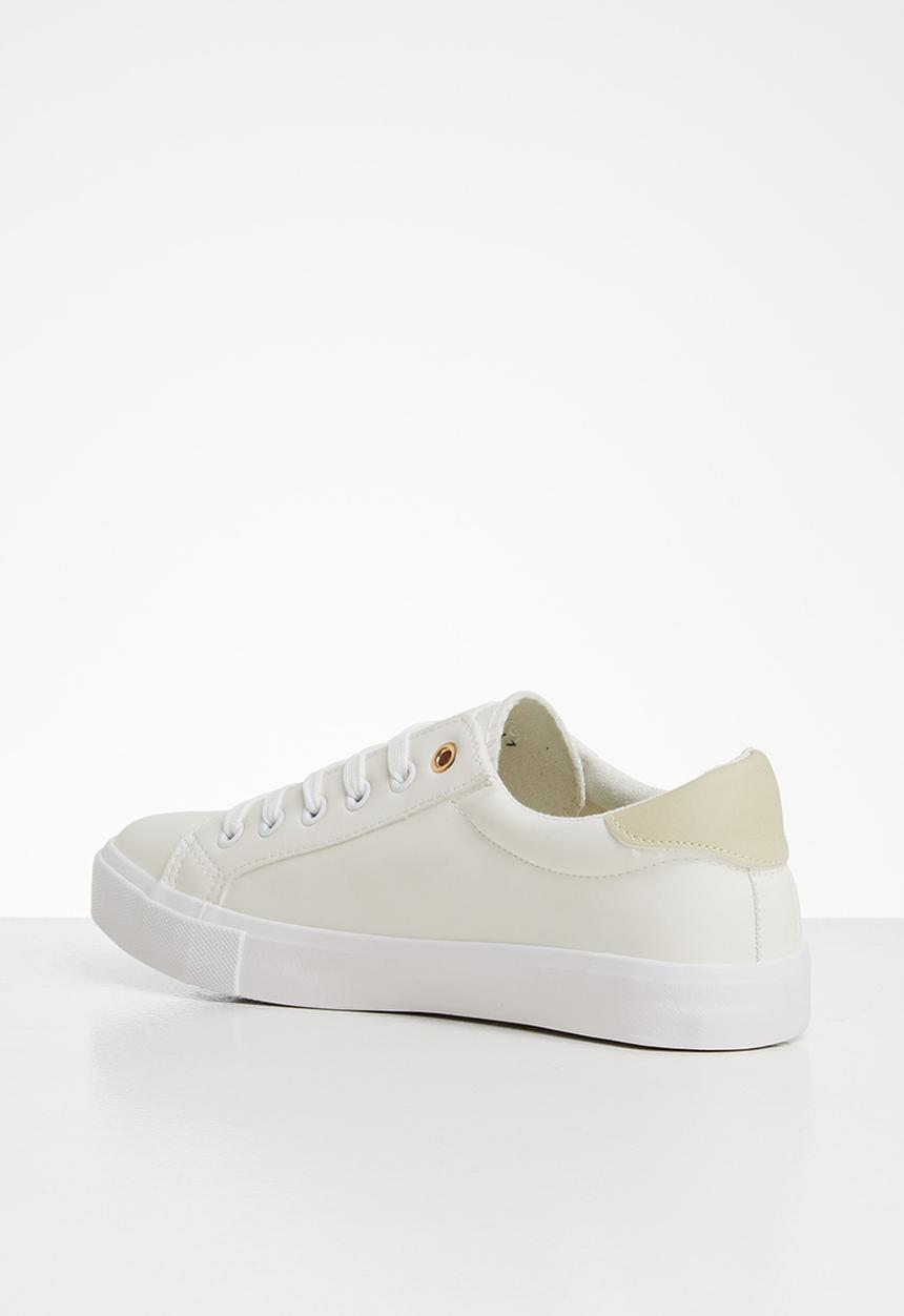 Miss Black - Baker 8 sneaker - white & neutral