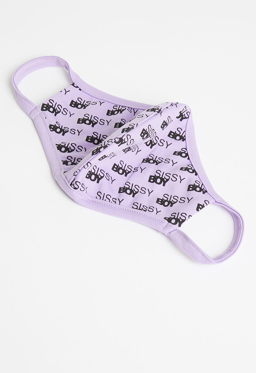 SISSY BOY - Summer break: all-over logo face mask  - lilac