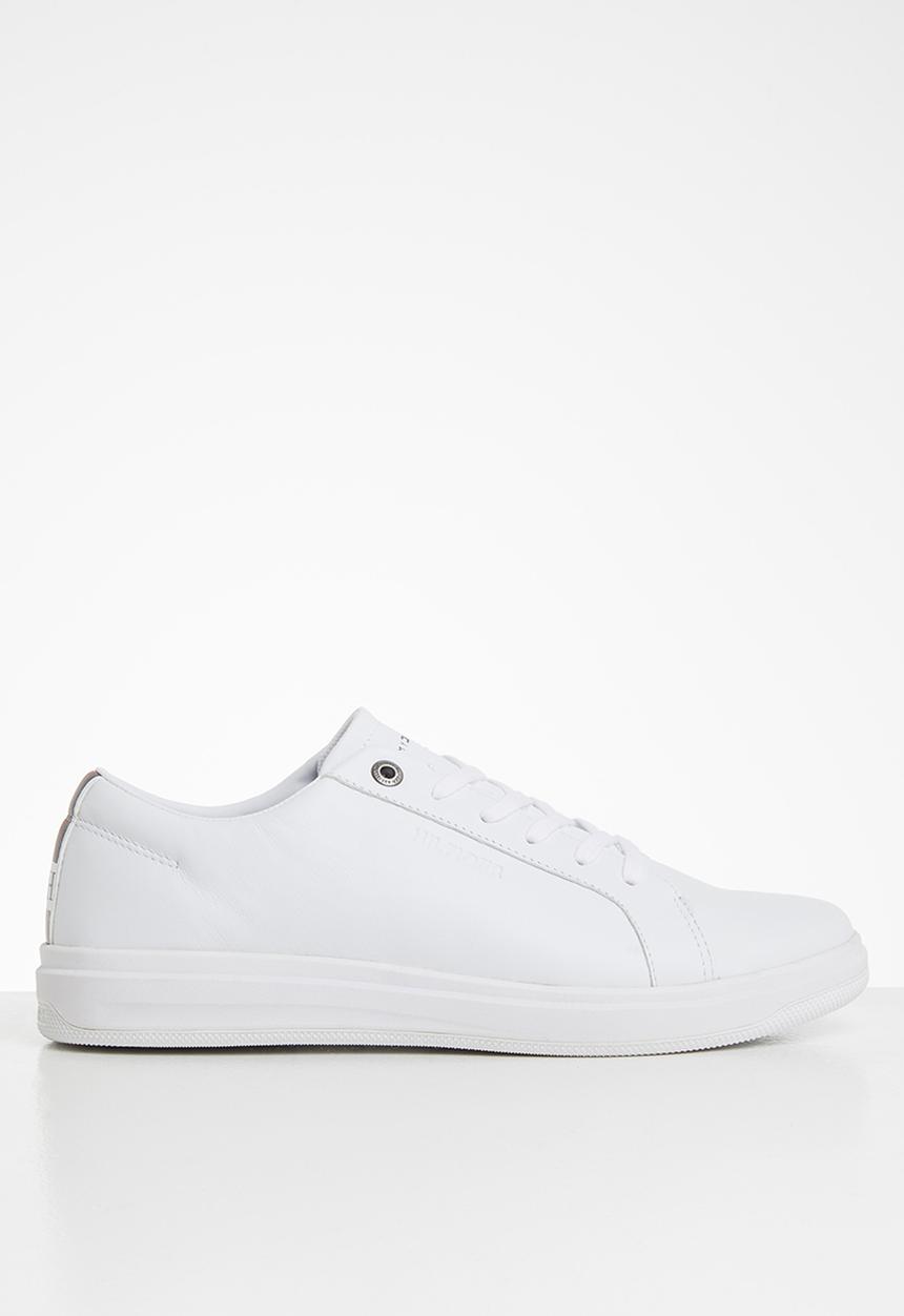 Tommy Hilfiger - Modern clean leather cupsole - white