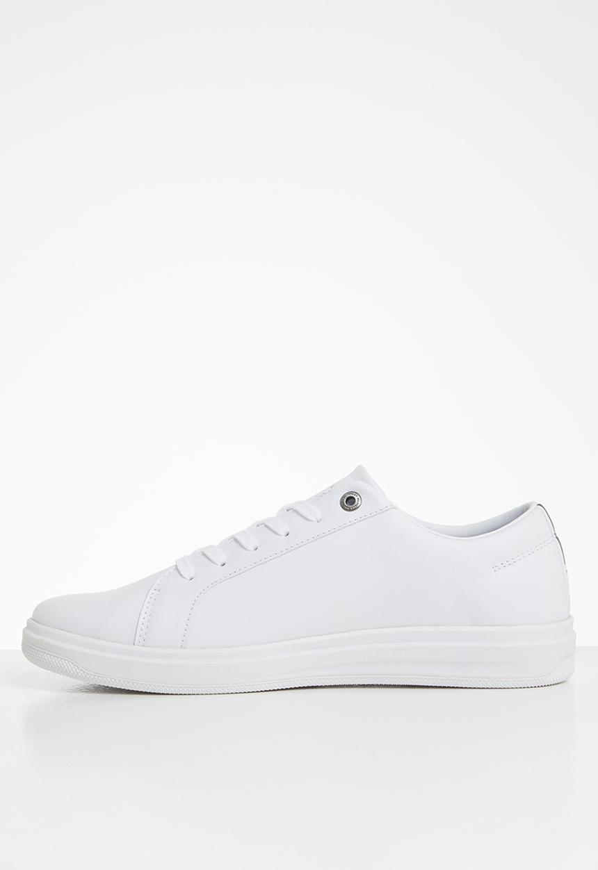 Tommy Hilfiger - Modern clean leather cupsole - white