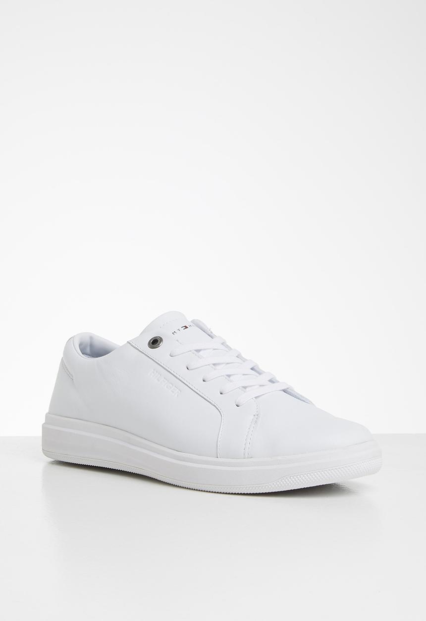 Tommy Hilfiger - Modern clean leather cupsole - white