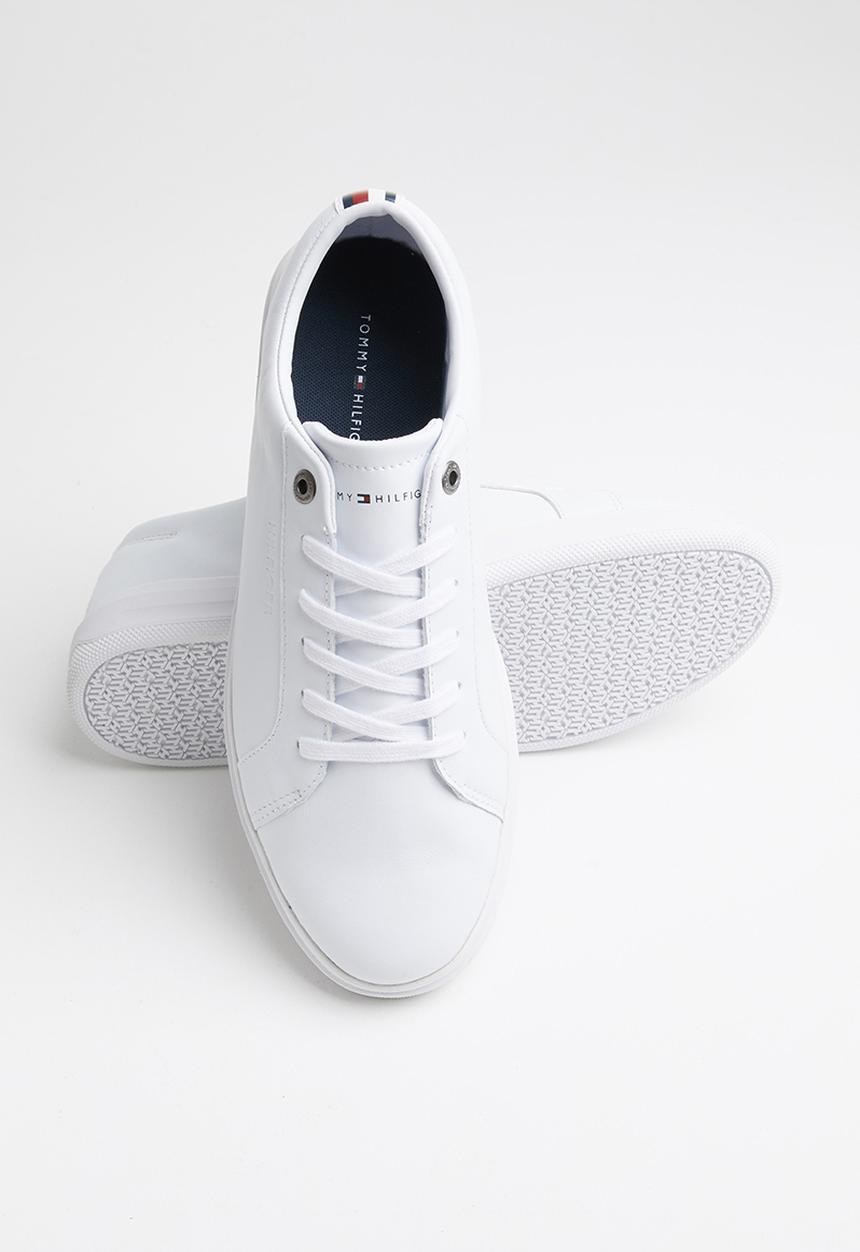 Tommy Hilfiger - Modern clean leather cupsole - white