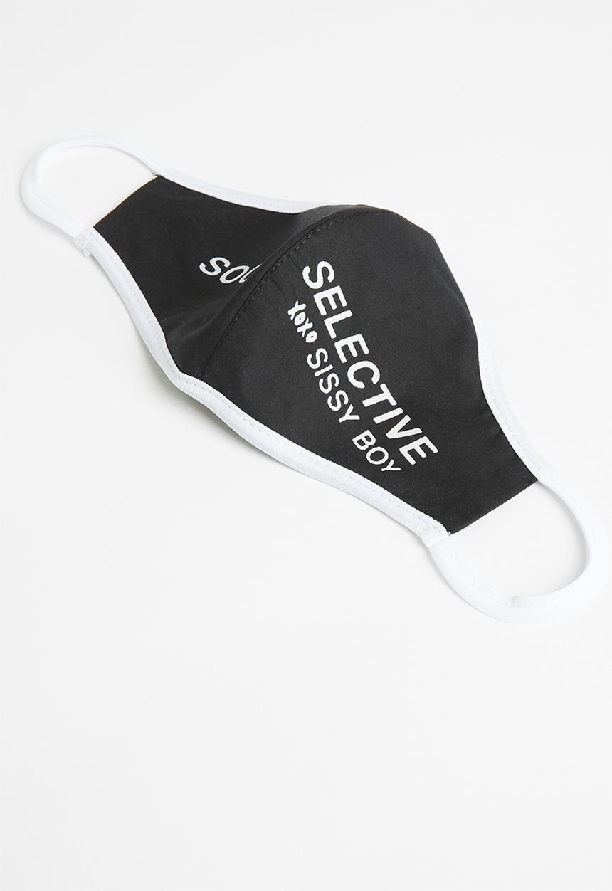 SISSY BOY - Social selective  print mask - black