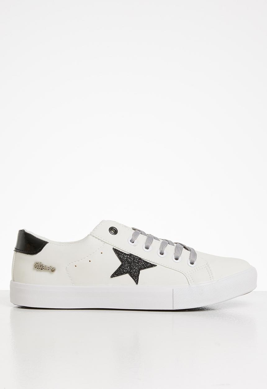 Miss Black - Golden sneaker - white & black 