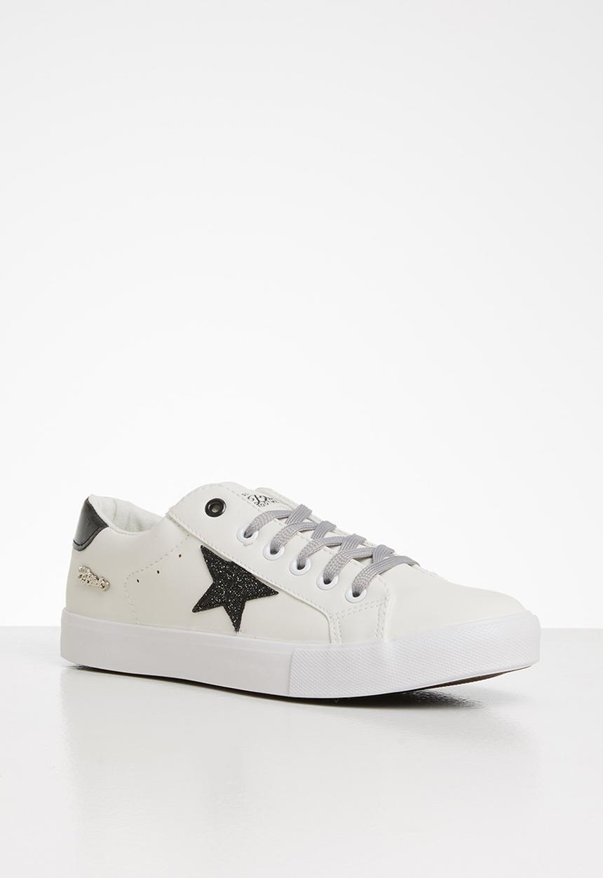 Miss Black - Golden sneaker - white & black 