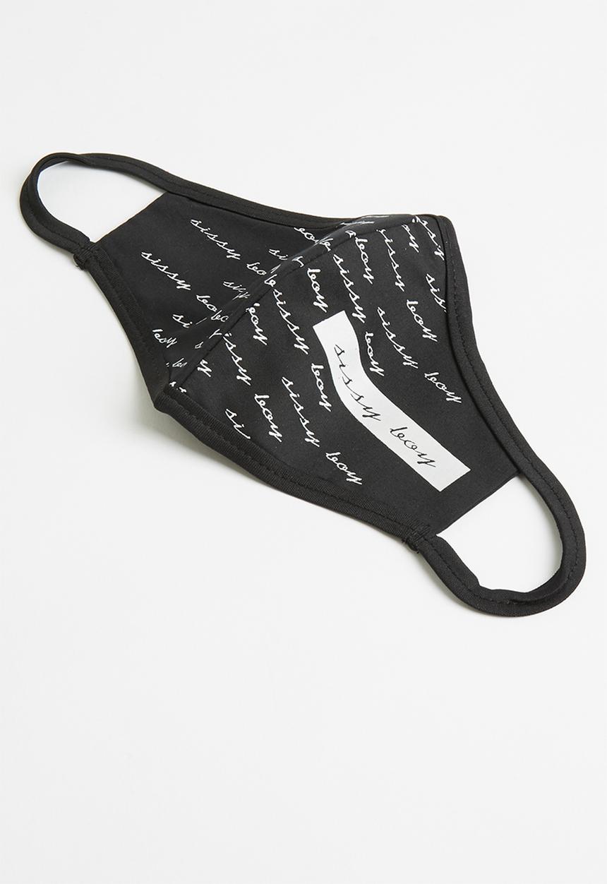 SISSY BOY - Sola: sb logo print mask - black