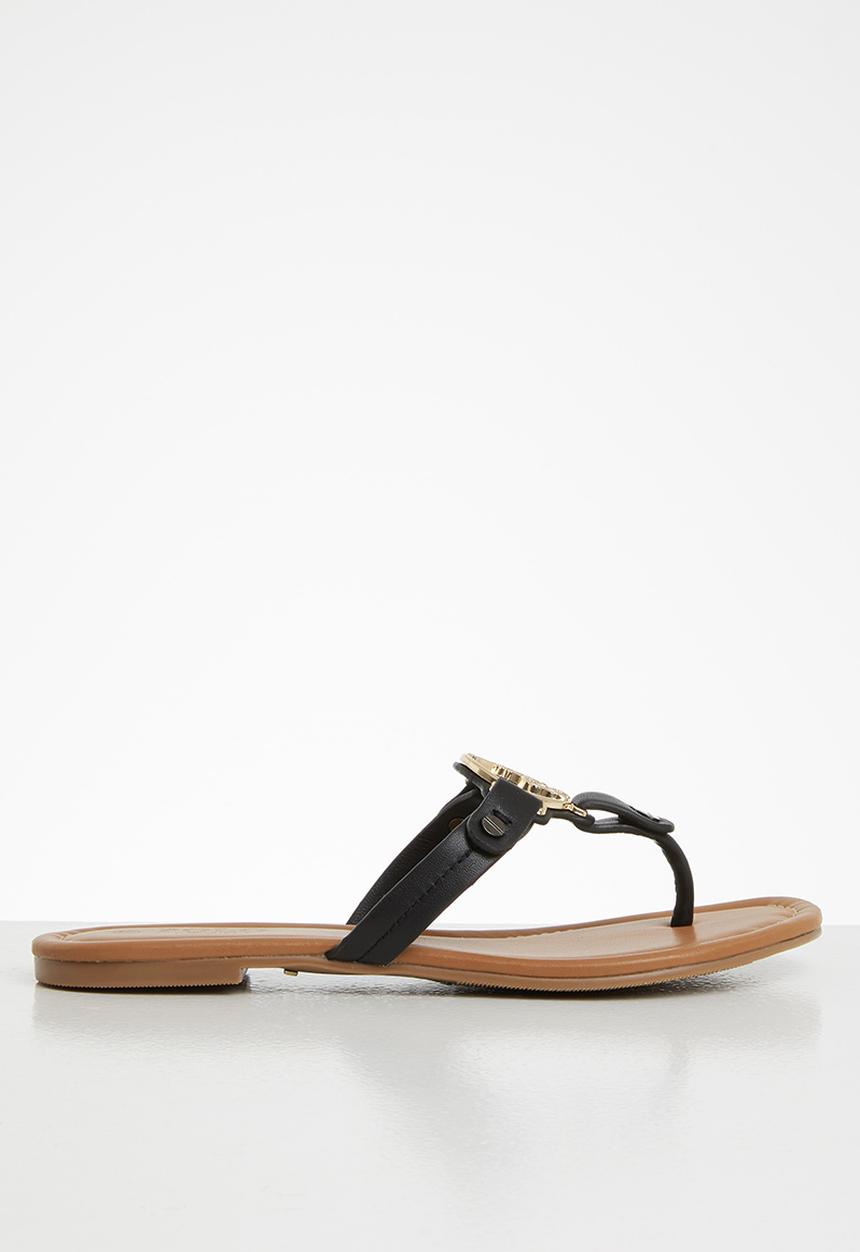 POLO - Abby medallion sandal - black
