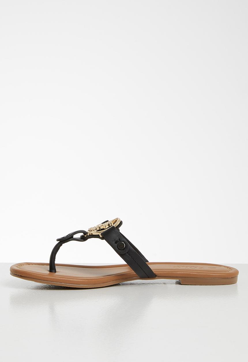 POLO - Abby medallion sandal - black