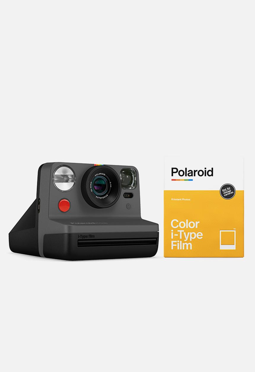 Polaroid - Polaroid now i-type camera with 1 Pack of Film- Black Starter Kit