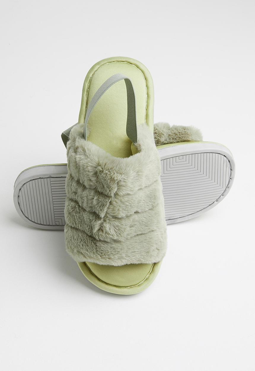 Seduction - Furry slipper - green 