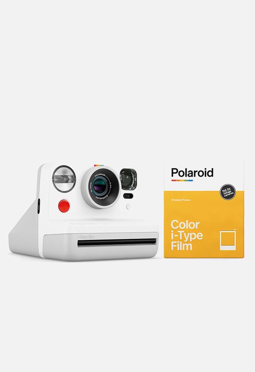 Polaroid - Polaroid now i-type camera with 1 Pack of Film- White Starter Kit