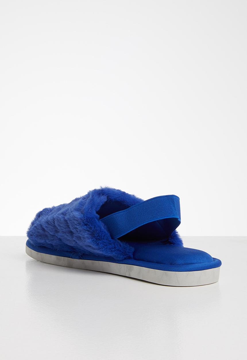 Seduction - Furry slipper - royal blue