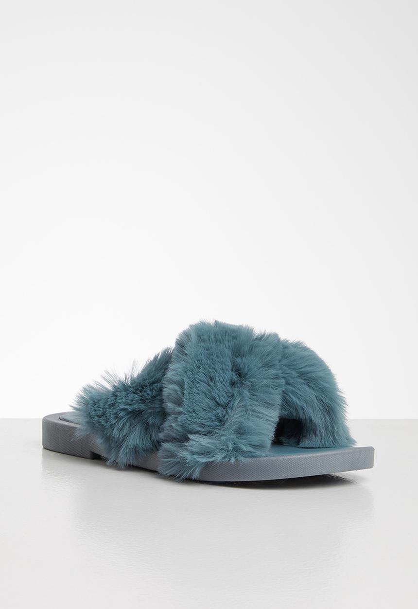 Seduction - Fluffy slipper - petrol blue