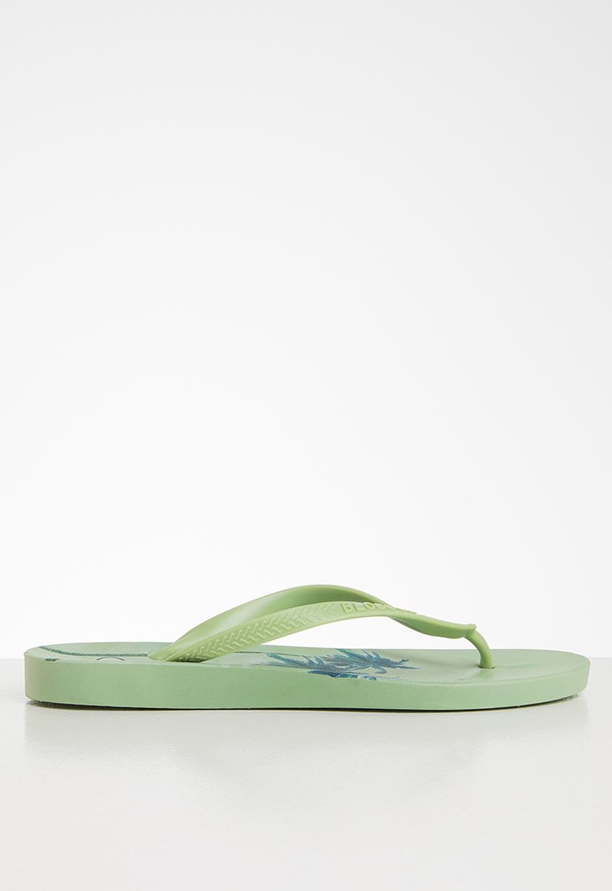 Blossom Girl - Palm tree flip flop - green 