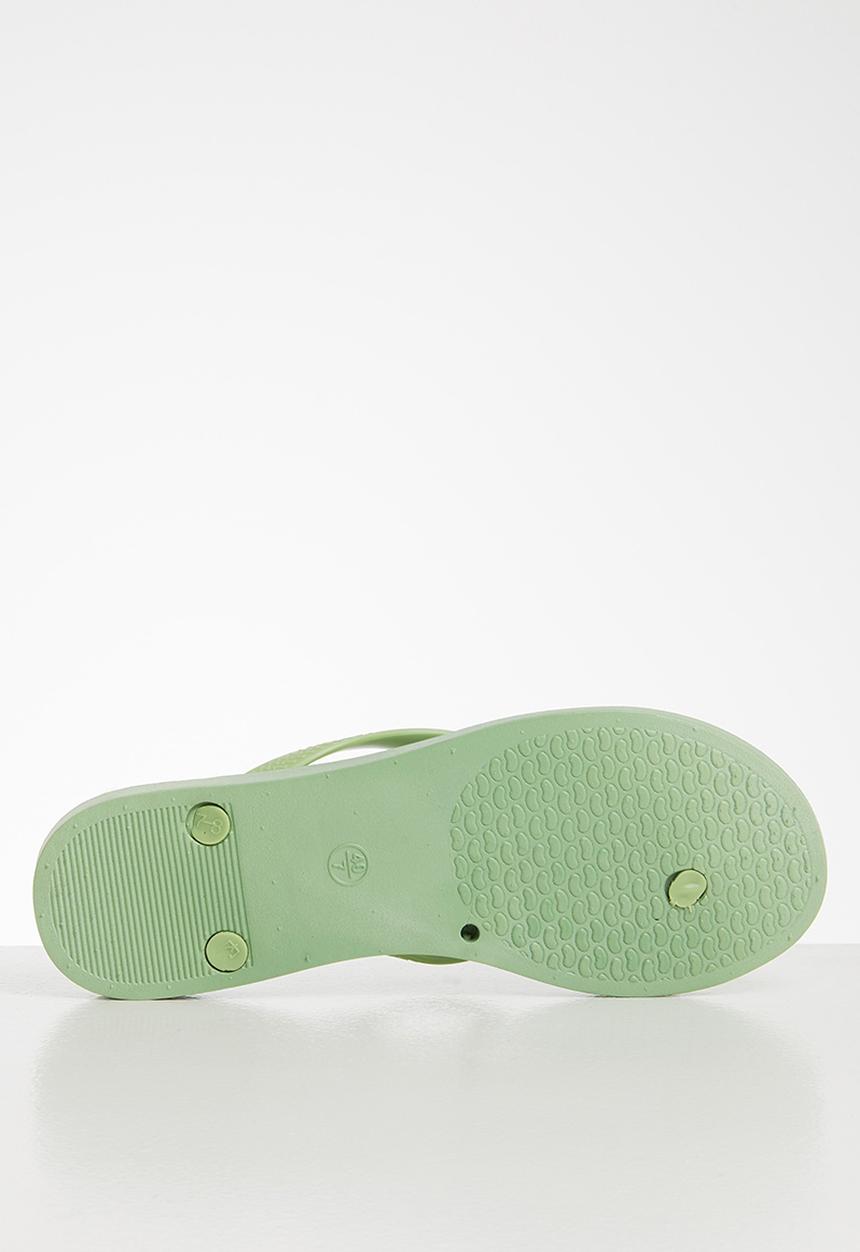Blossom Girl - Palm tree flip flop - green 