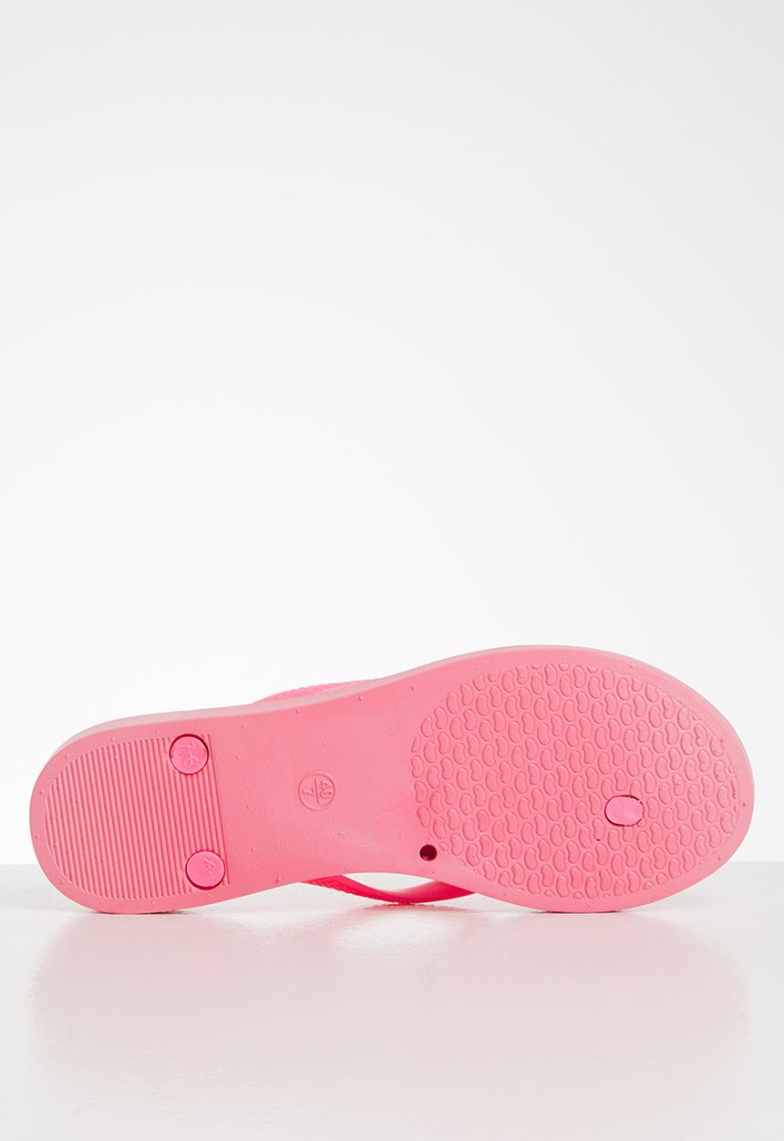 Blossom Girl - Palm tree flip flop - pink