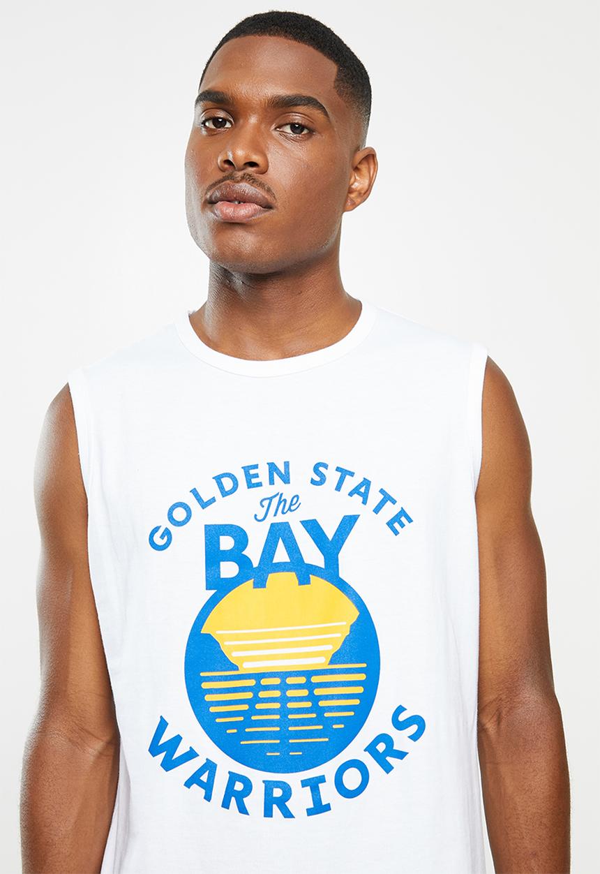 NBA - Golden state retro vest - white