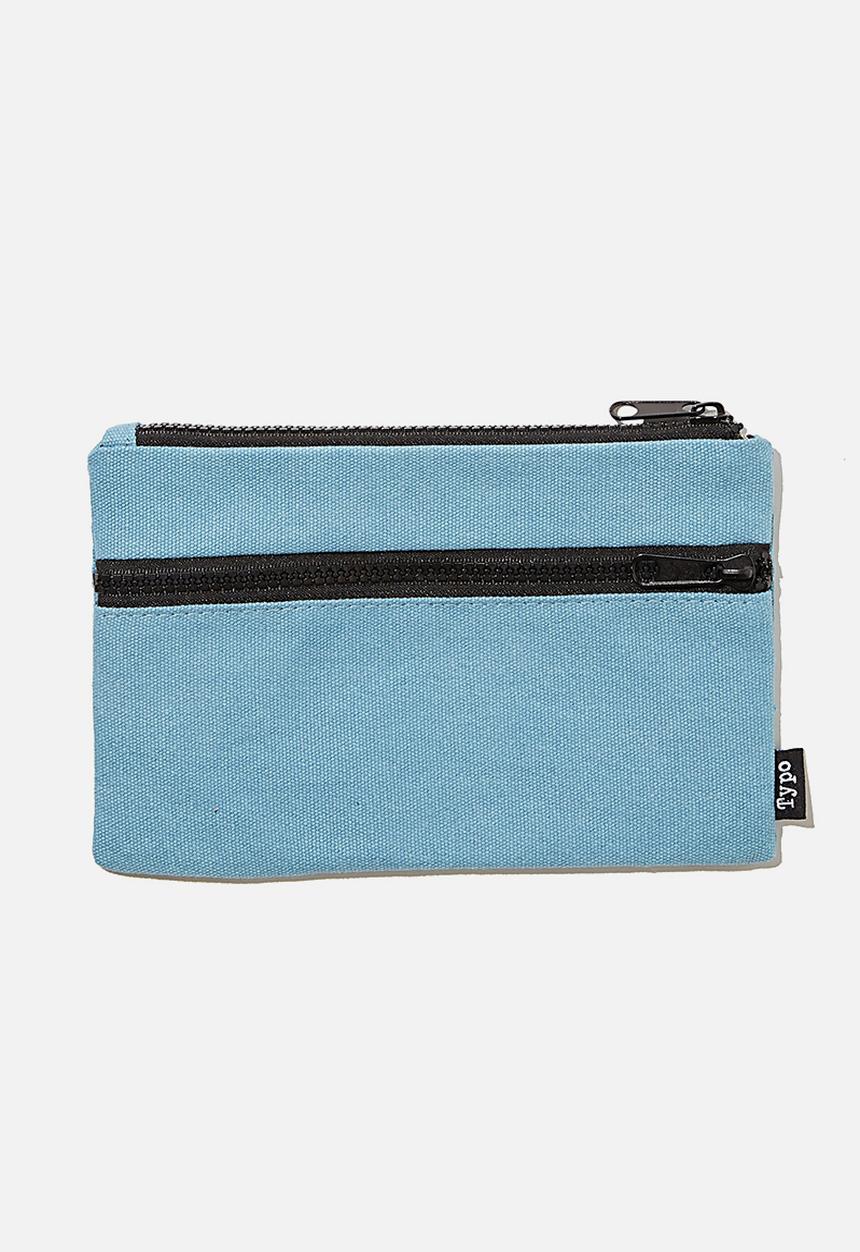 Typo - Archer pencil case - denim blue canvas