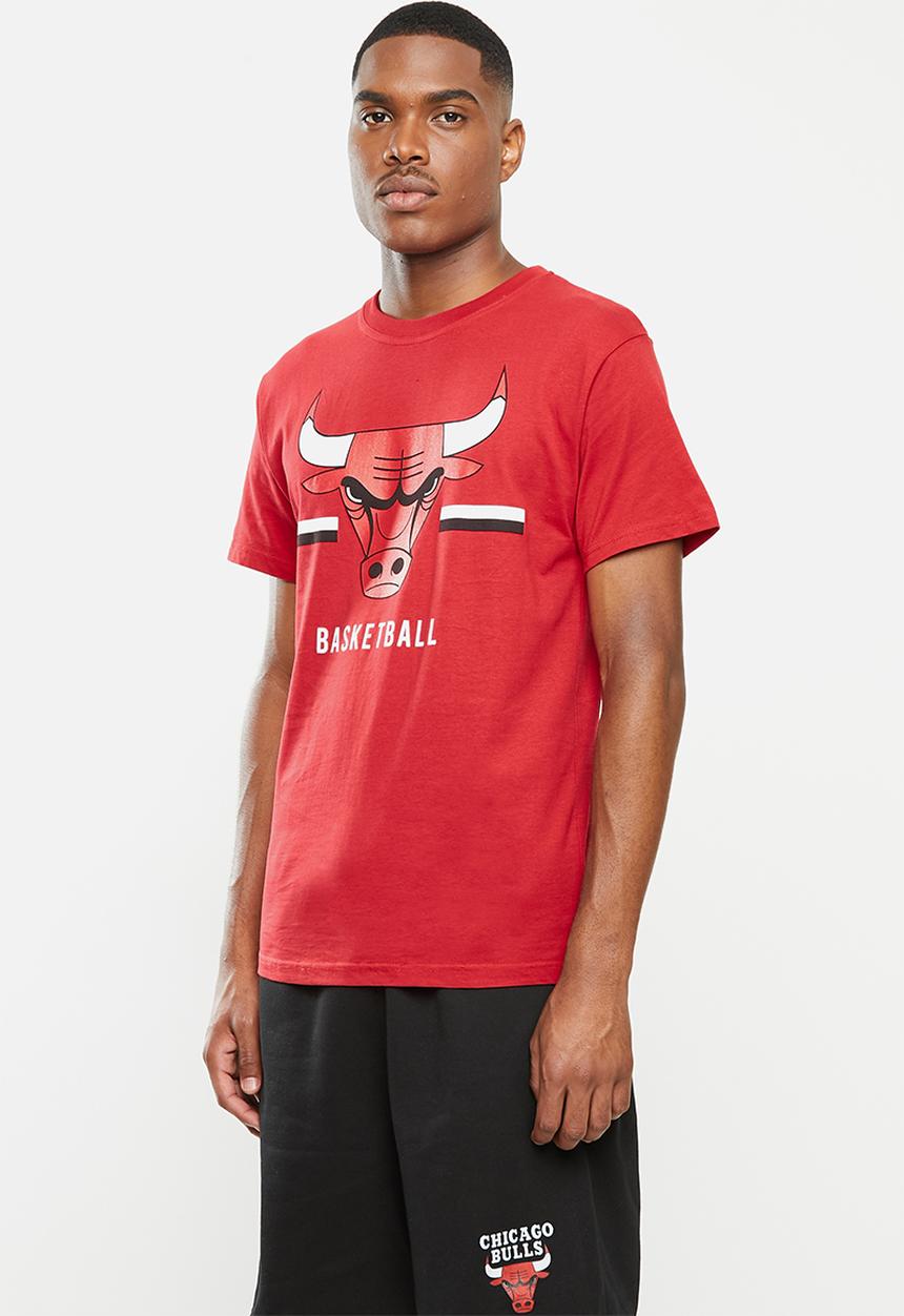 NBA - Bulls b/ball straight hem printed T-shirt - red