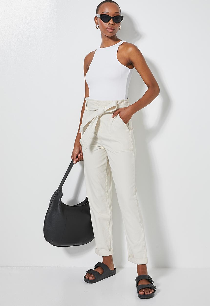 Superbalist - Crepe cutaway top - white