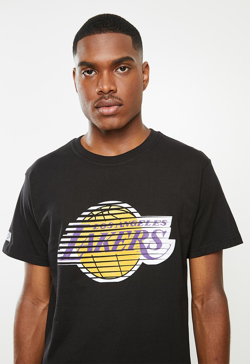 NBA - Icon lakers straight hem printed t-shirt - black