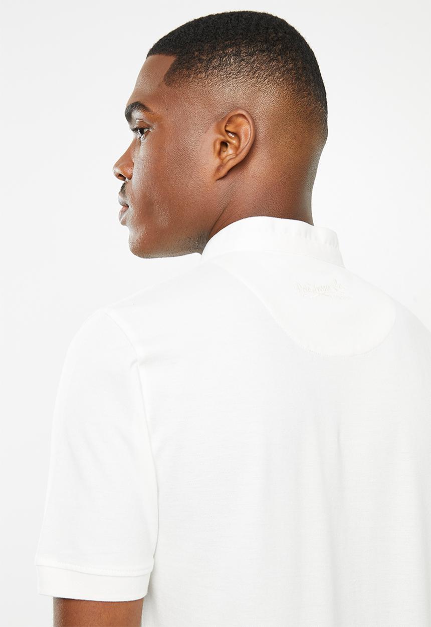 POLO - Pjc eric collarless golfer - off white