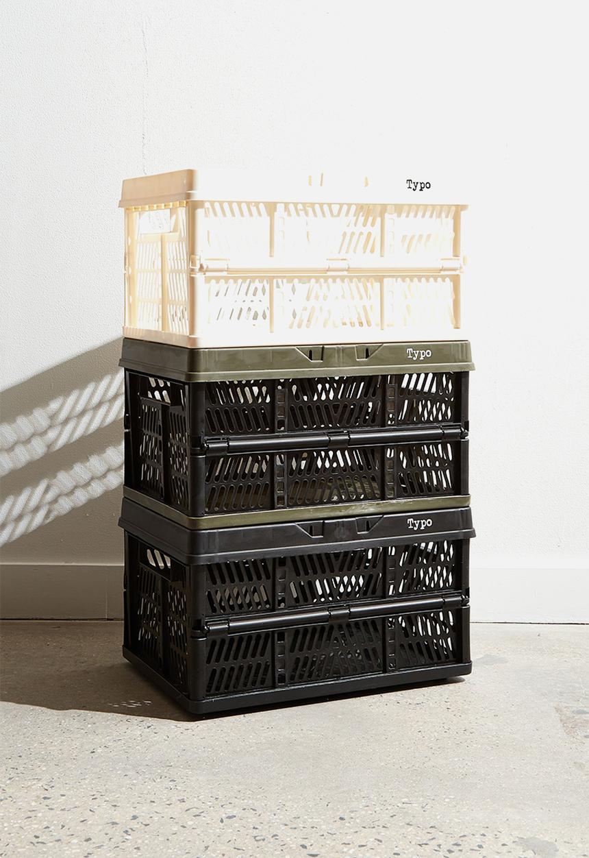 Typo - Large foldable storage - ecru