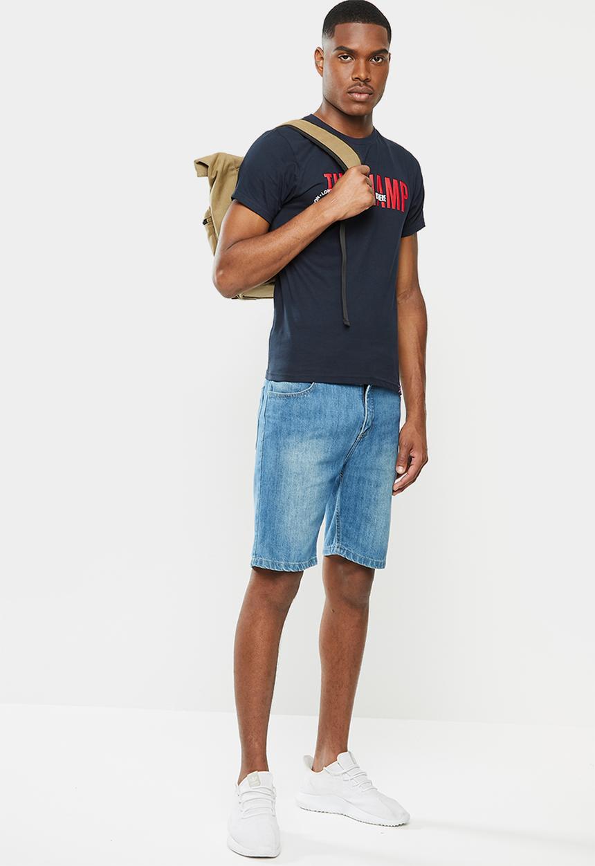 Lonsdale - The champ crew neck tee - navy