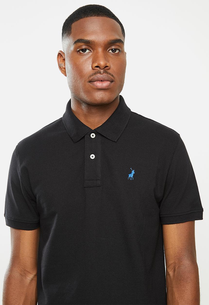 POLO - Stretch pique golfer - black