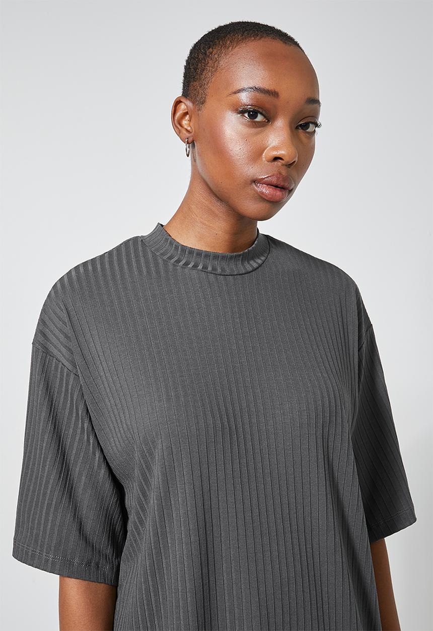 Superbalist - Rib tee - steel grey