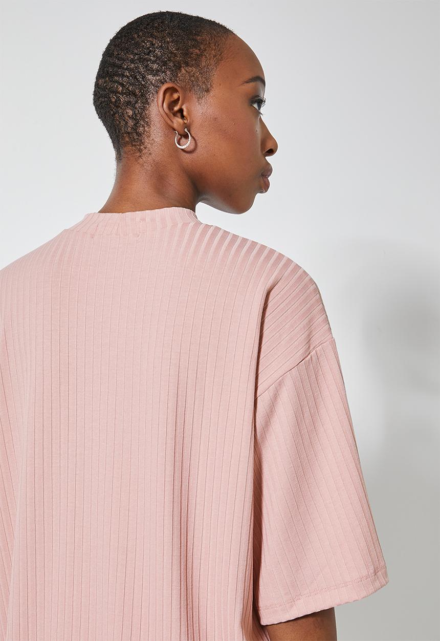 Superbalist - Rib tee - blush pink