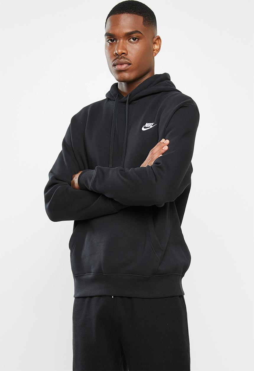 Nike - M nsw club hoodie po bb - black