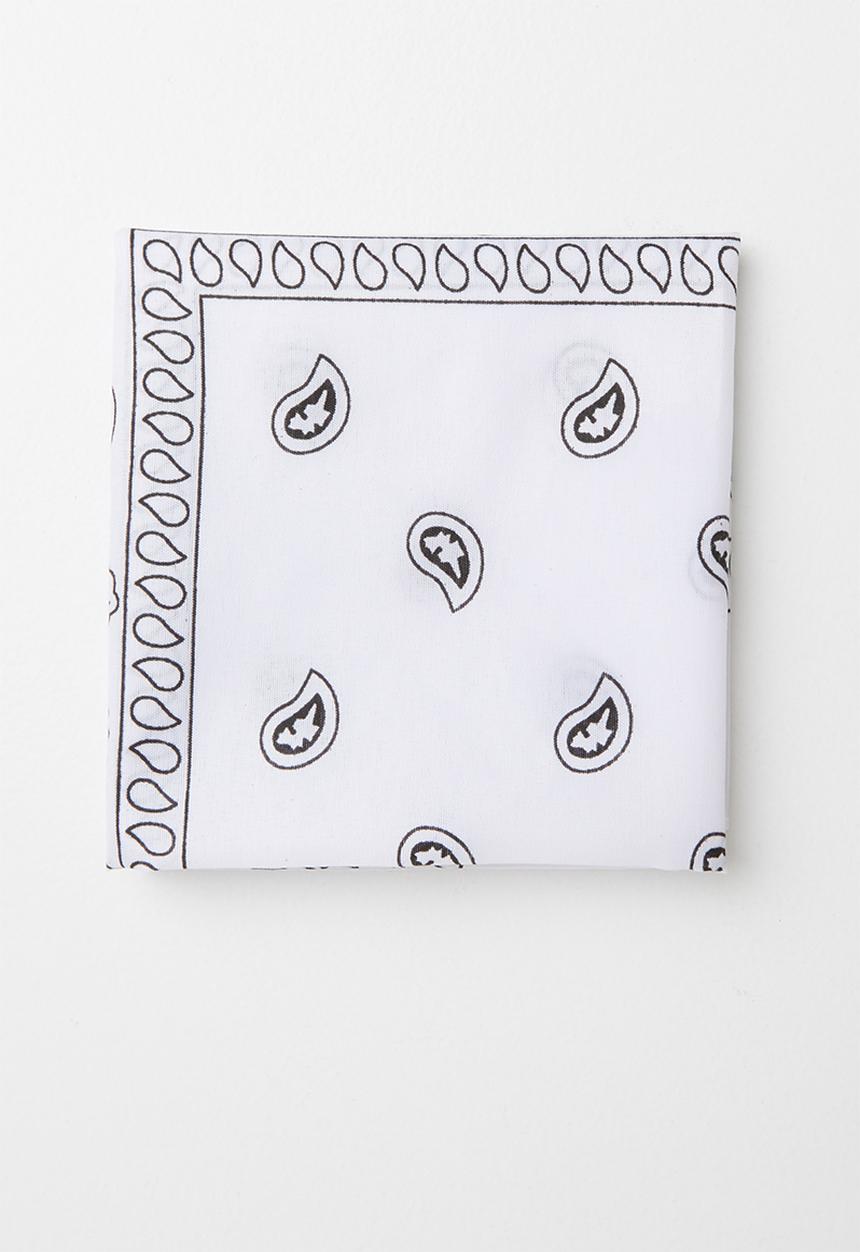 Superbalist - Bandana scarf - white & black 