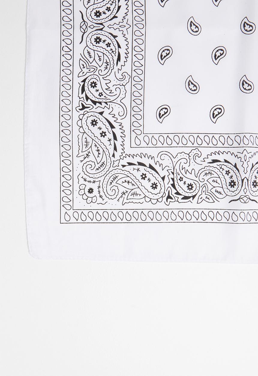 Superbalist - Bandana scarf - white & black 