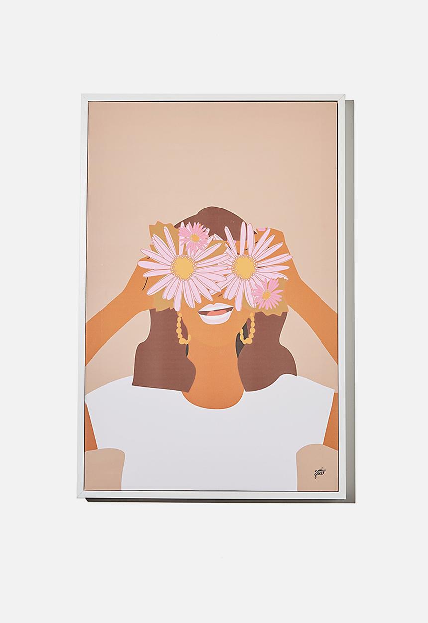 Typo - 40 x 60 canvas art - daisy chain