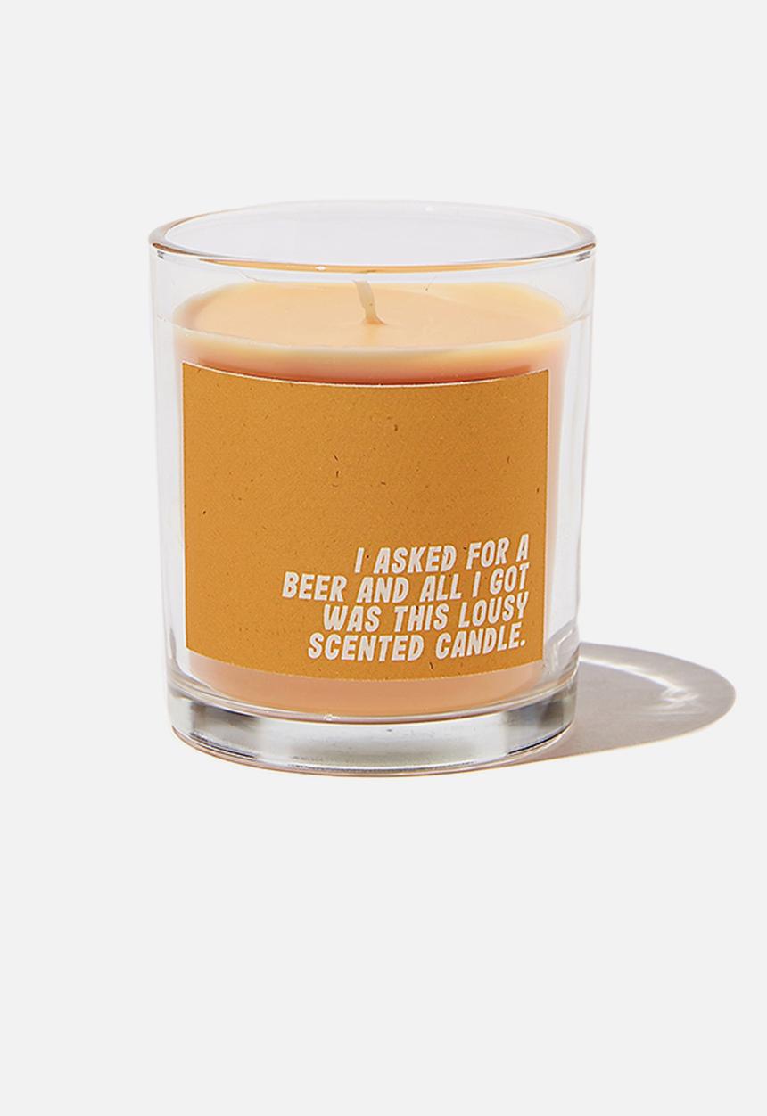 Typo - Talk to me candle small-beer!