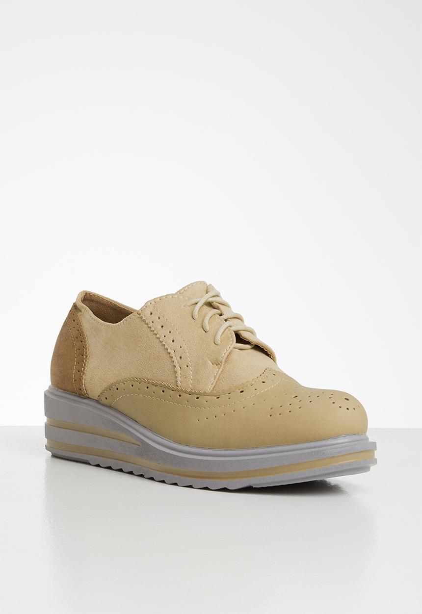 Seduction - Patched brogue - taupe