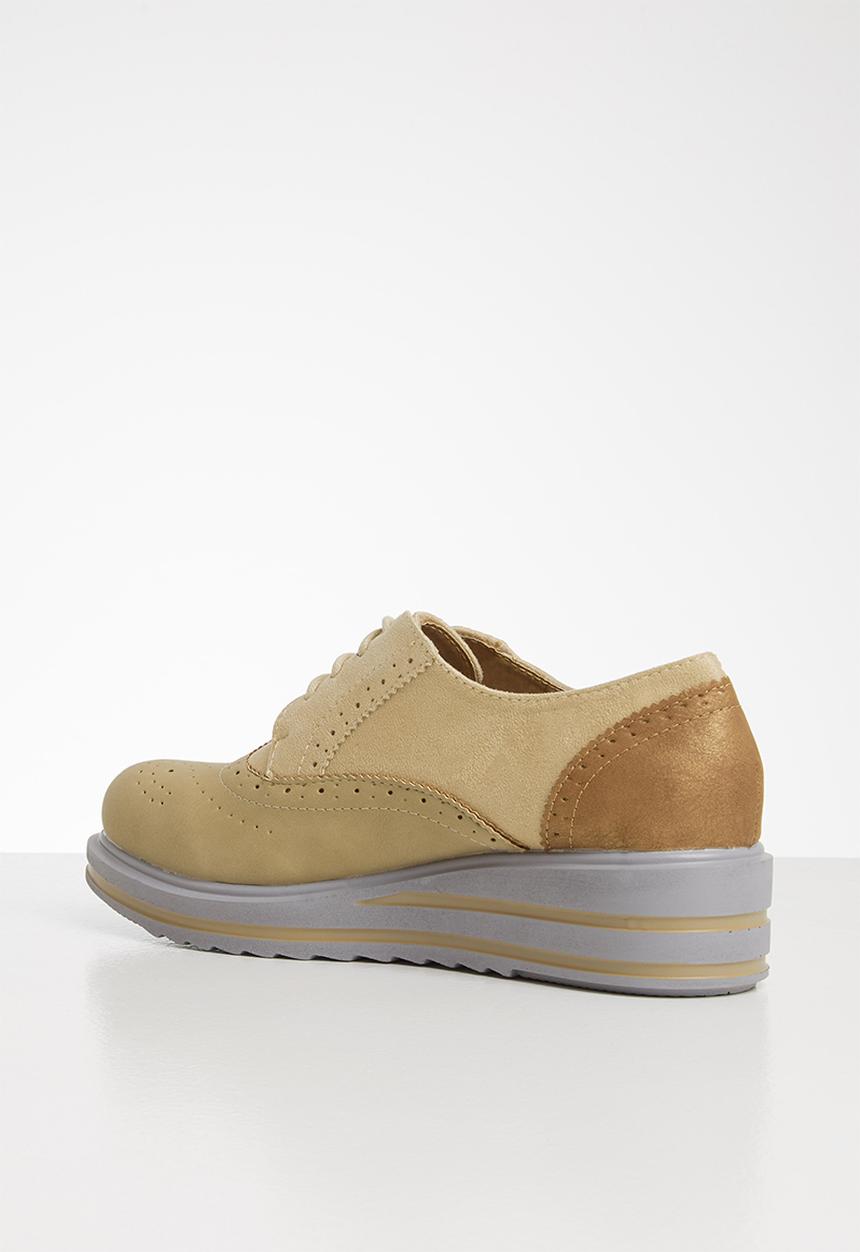 Seduction - Patched brogue - taupe