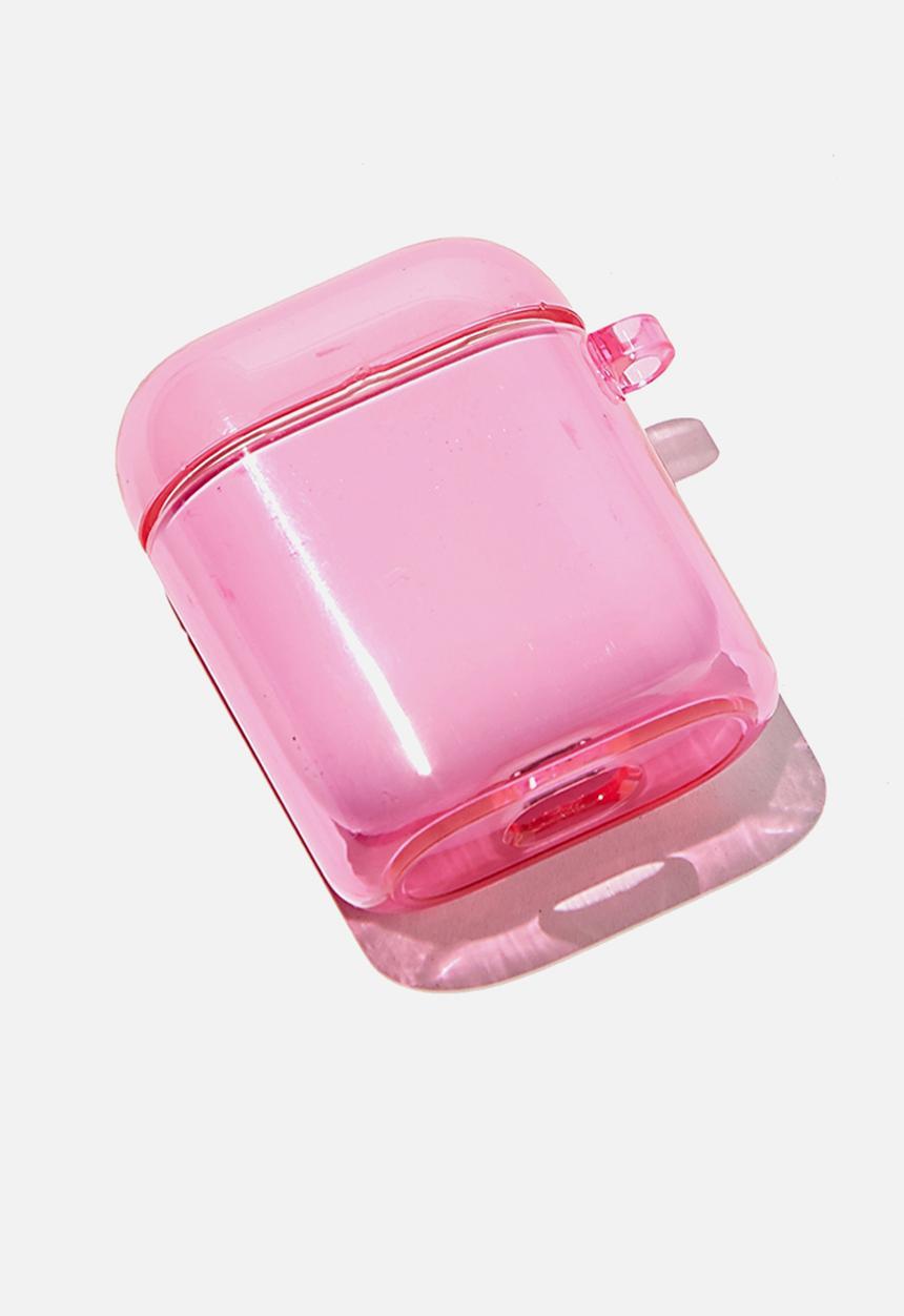 Typo - Premium ear bud sleeve pc-shocking pink transparent