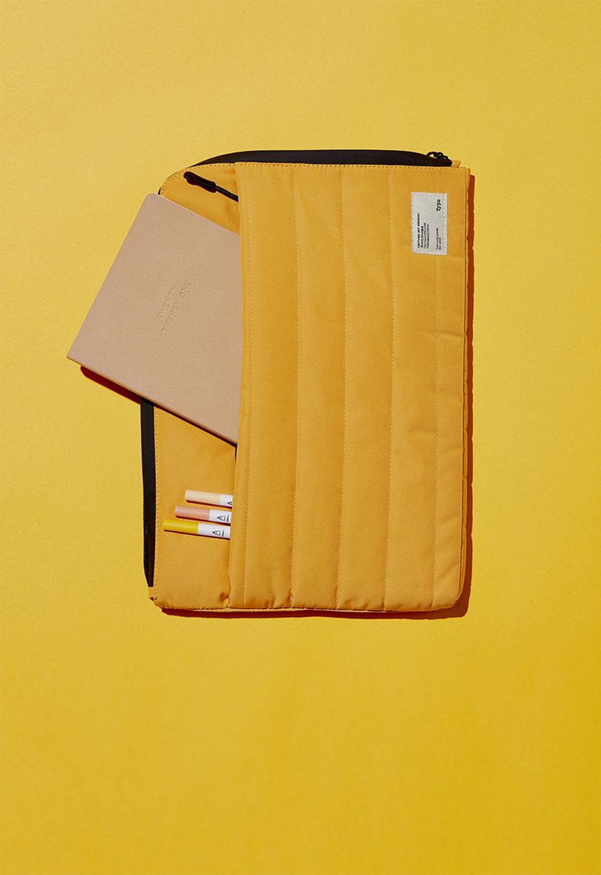 Typo - Utility 13 inch laptop case rn-mustard and khaki