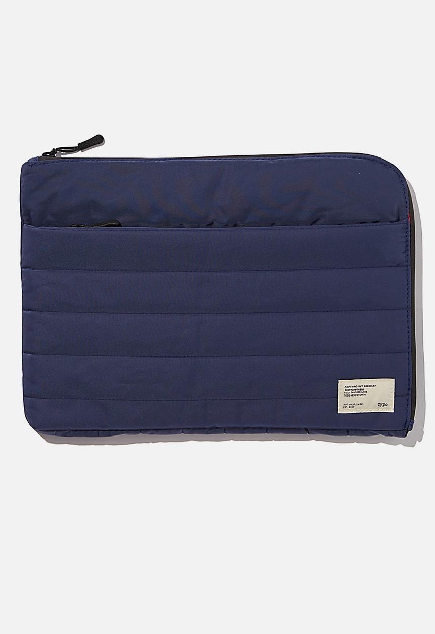 Typo - Utility 13 inch laptop case rn-navy & red