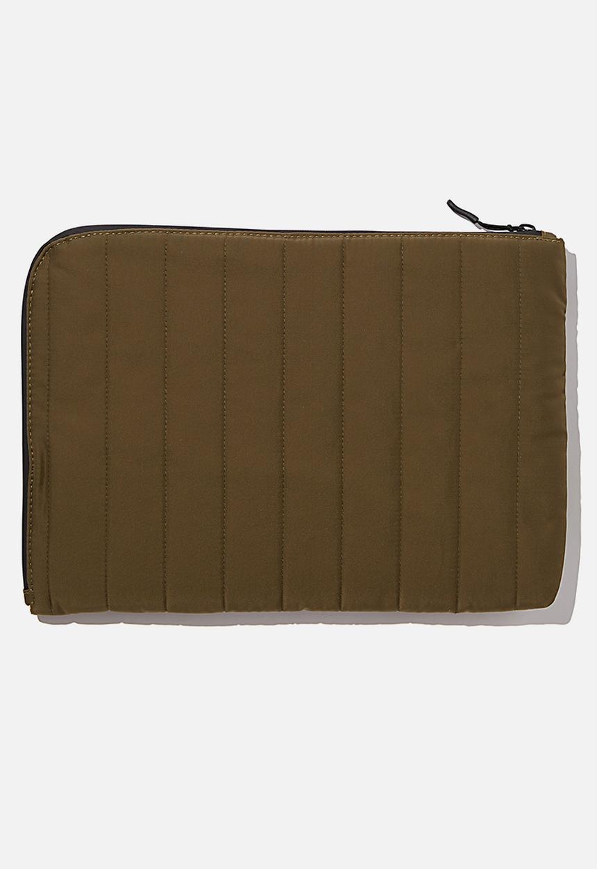 Typo - Utility 13 inch laptop case rn - khaki and papaya