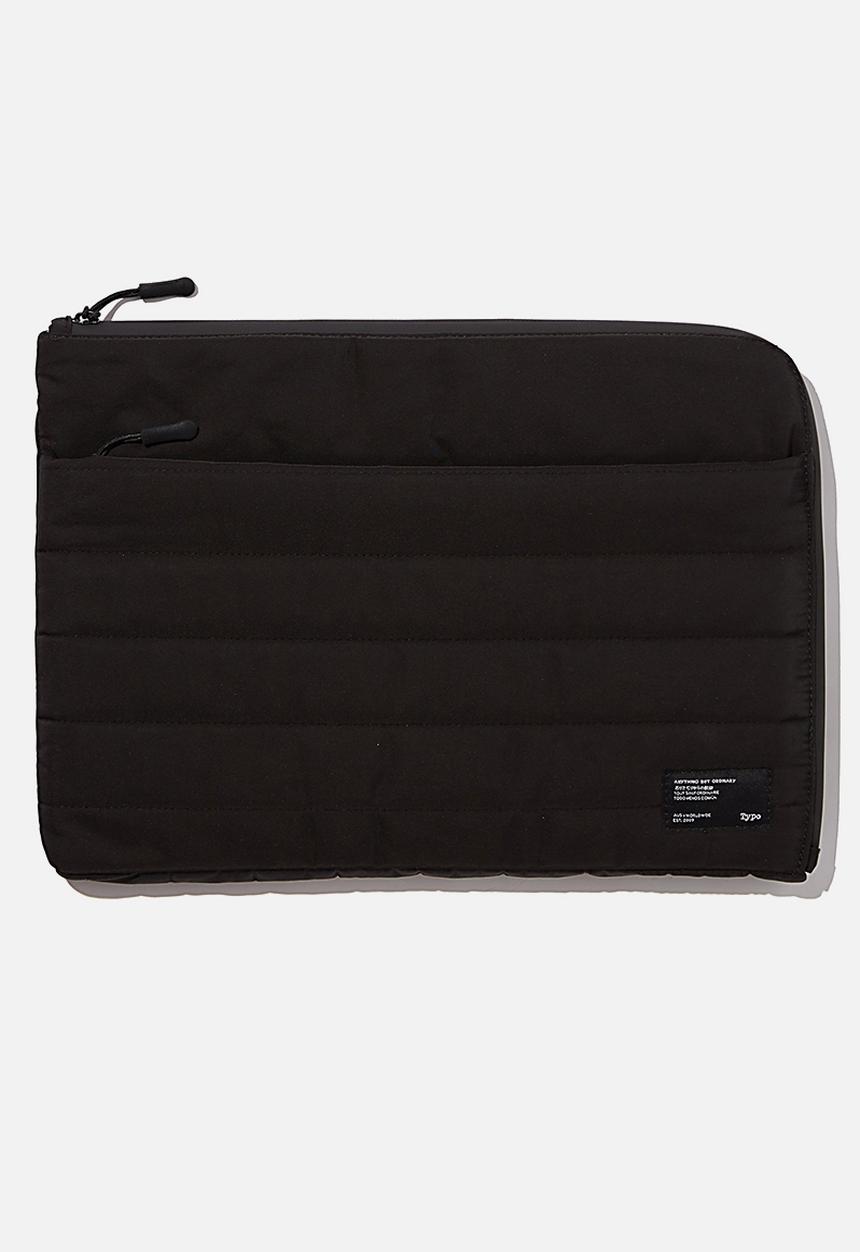 Typo - Utility 13 inch laptop case rn - black & grey