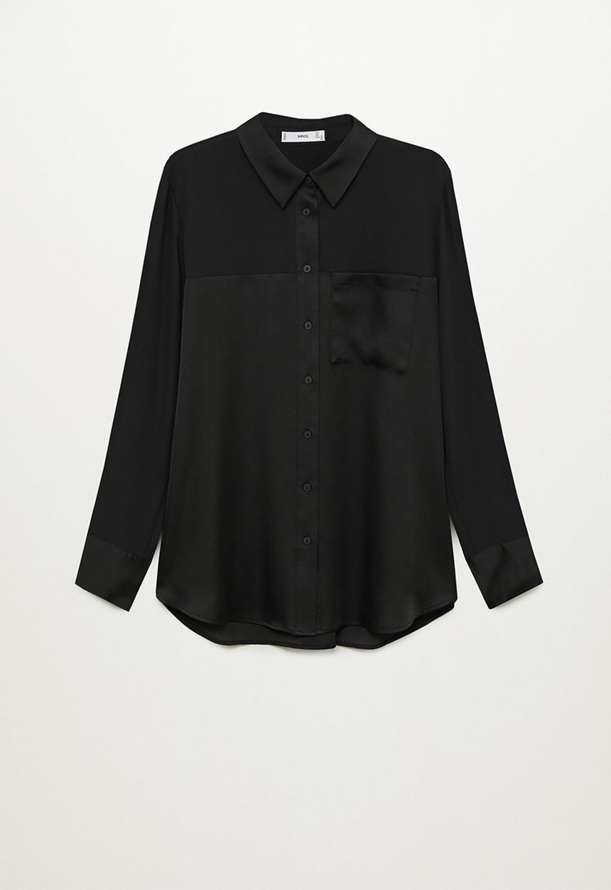 MANGO - Shirt bima - black