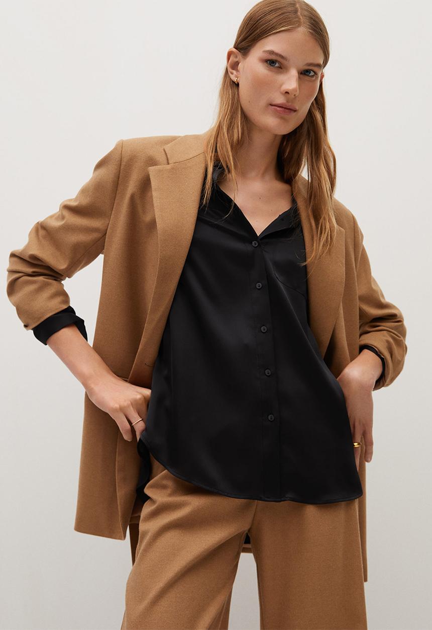 MANGO - Shirt bima - black