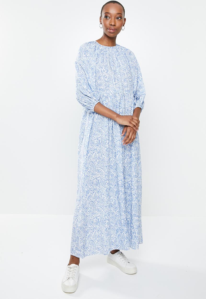 edit - Balloon sleeve maxi - mono floral