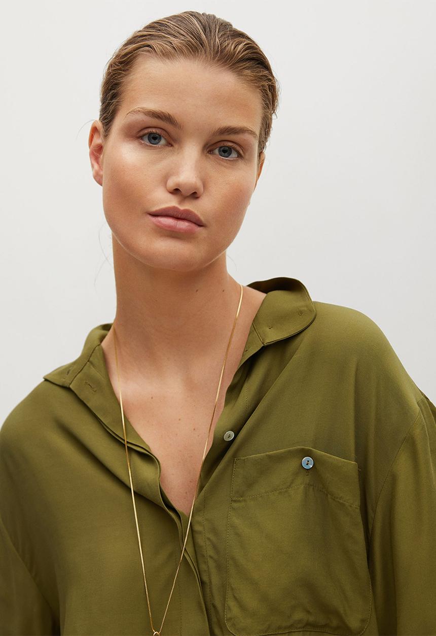 MANGO - Shirt lovita - khaki