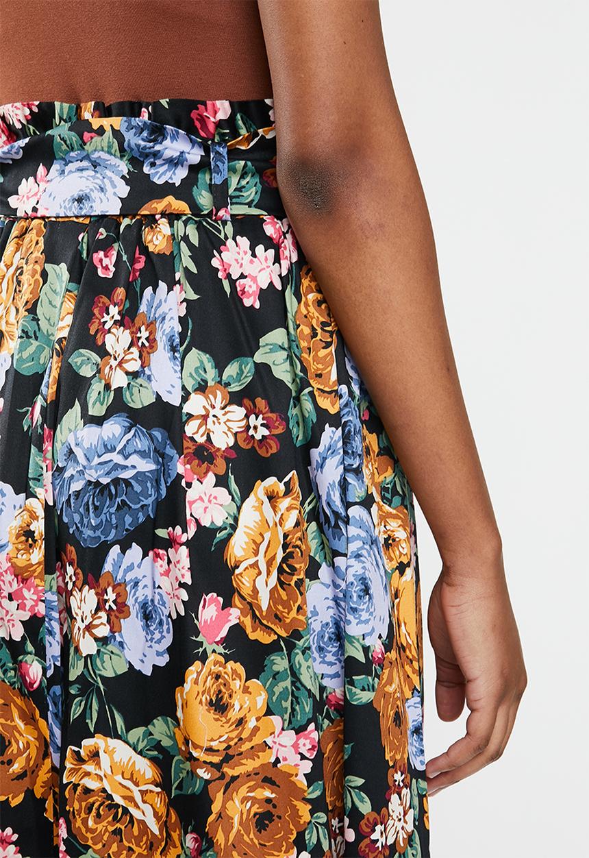 edit - Cotton poplin full skirt - multi 