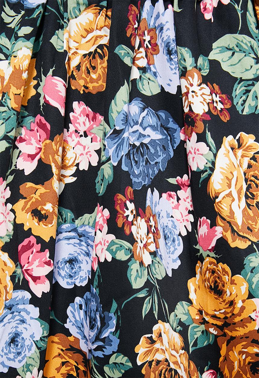 edit - Cotton poplin full skirt - multi 
